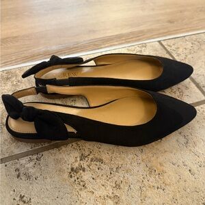 NWOT Jcrew Women's suede slingback flats